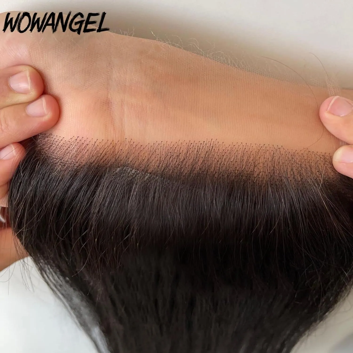 0.1mm Ultra-thin SKINLIKE Real HD Lace Closure, 5x5 Straight Human Hair Closure Pre Plucked Invisible Swiss HD Lace Closure Natural Hairline 12 Inch