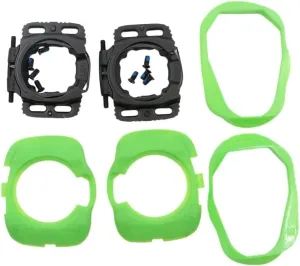 1 Pair Quick Release Cycling Shoes Cleats Self-Locking Pedal Aerodynamic for Wahoo for SpeedPlay for Zero (Green)