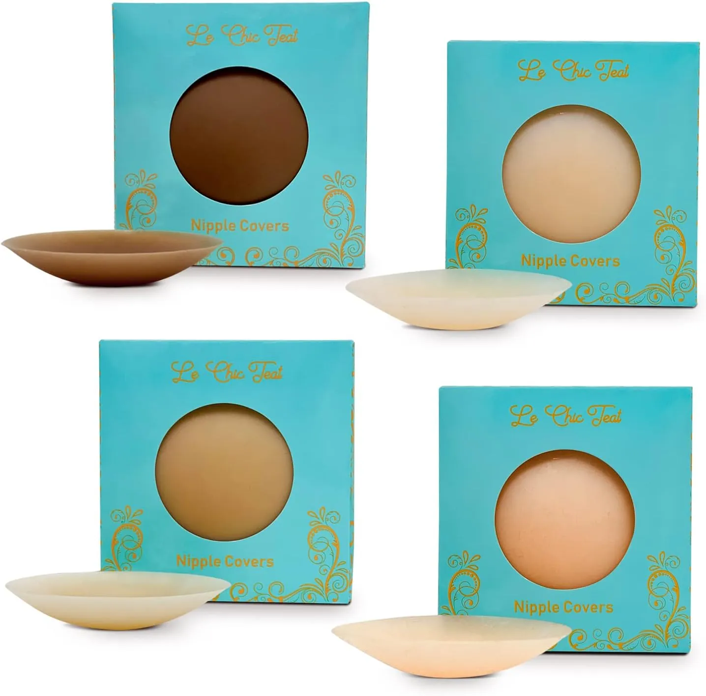 100% Hypoallergenic Silicone Nipple Cover Ultra Thin Self Adhesive Discreet