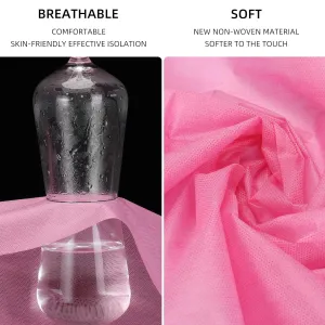 100 PCS Disposable Massage Table Sheets Non Woven Fabric SPA Bed Cover Breathable Polypropylene 31" x 70" Thin, Not Waterproof（Pink）