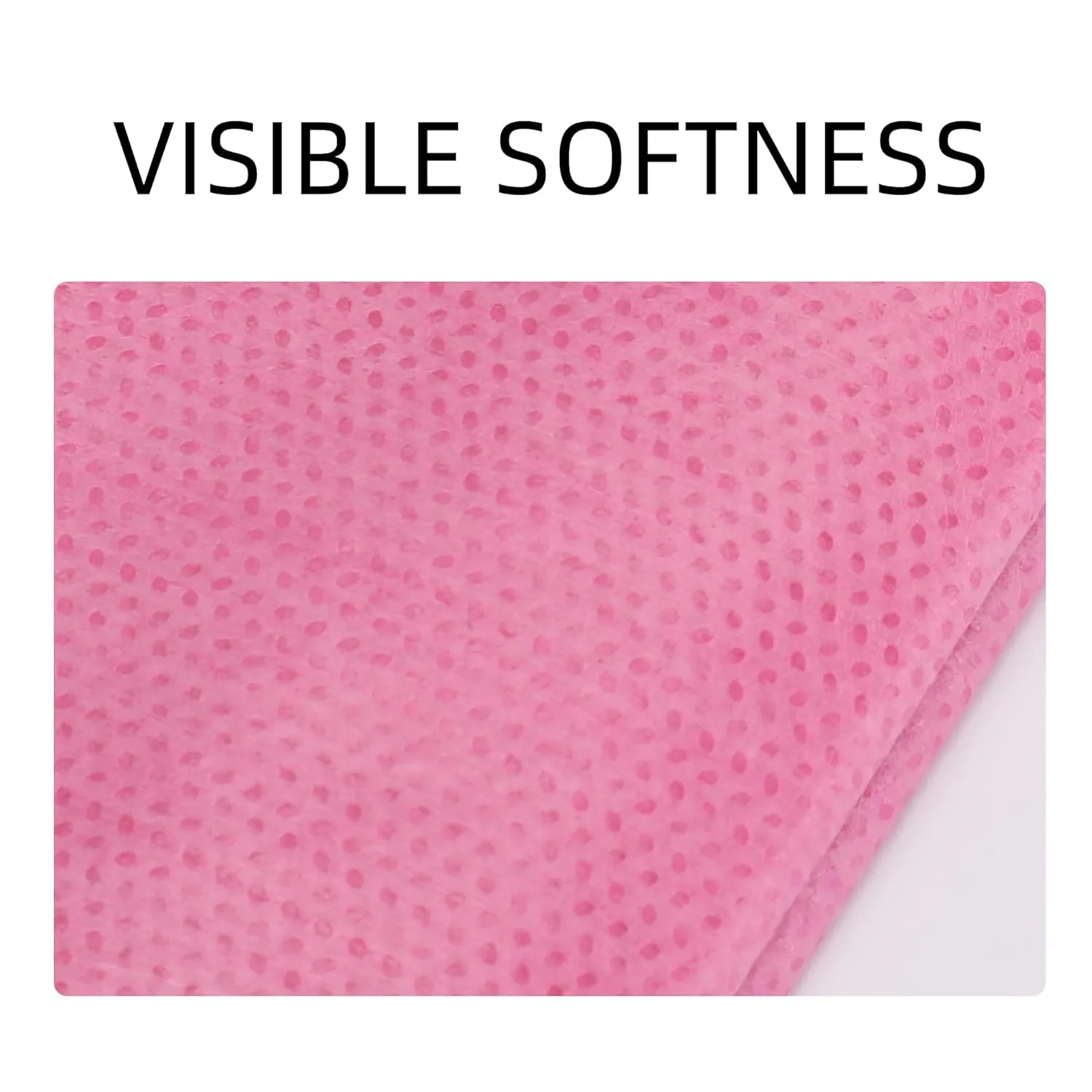 100 PCS Disposable Massage Table Sheets Non Woven Fabric SPA Bed Cover Breathable Polypropylene 31" x 70" Thin, Not Waterproof（Pink）