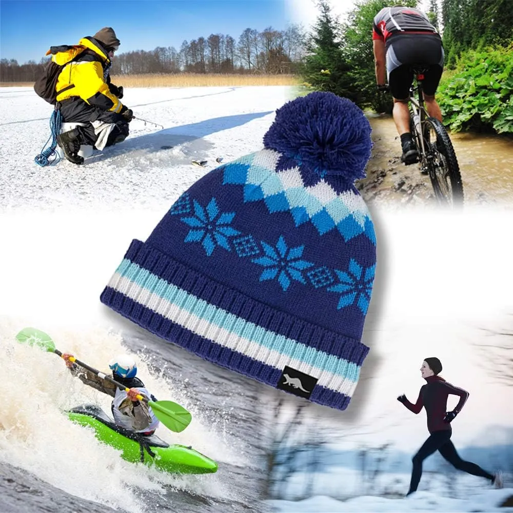 100% Waterproof, Windproof, Breathable - Beanie Hat Suitable for All Activities in All Weather Conditions Hat