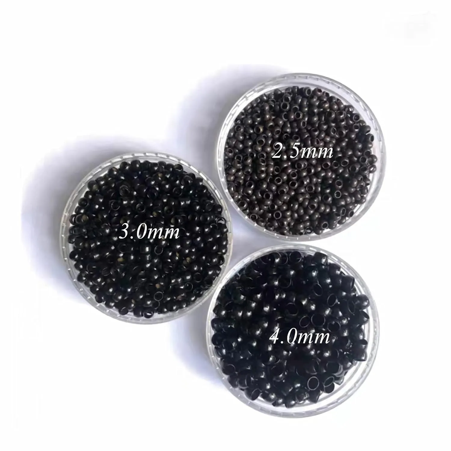 1000Pcs Non-Silicone Nano Ring Nano Lined Beads for Nano Ring Hair Extensions Hair Tinsel Feather Hair Extensions (3.0mm, Blonde)