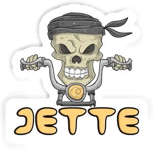 12 Motorbike Skull Stickers Jette (2pcs 5.5inch, 4pcs 2.5inch, 6pcs 1.8inch)