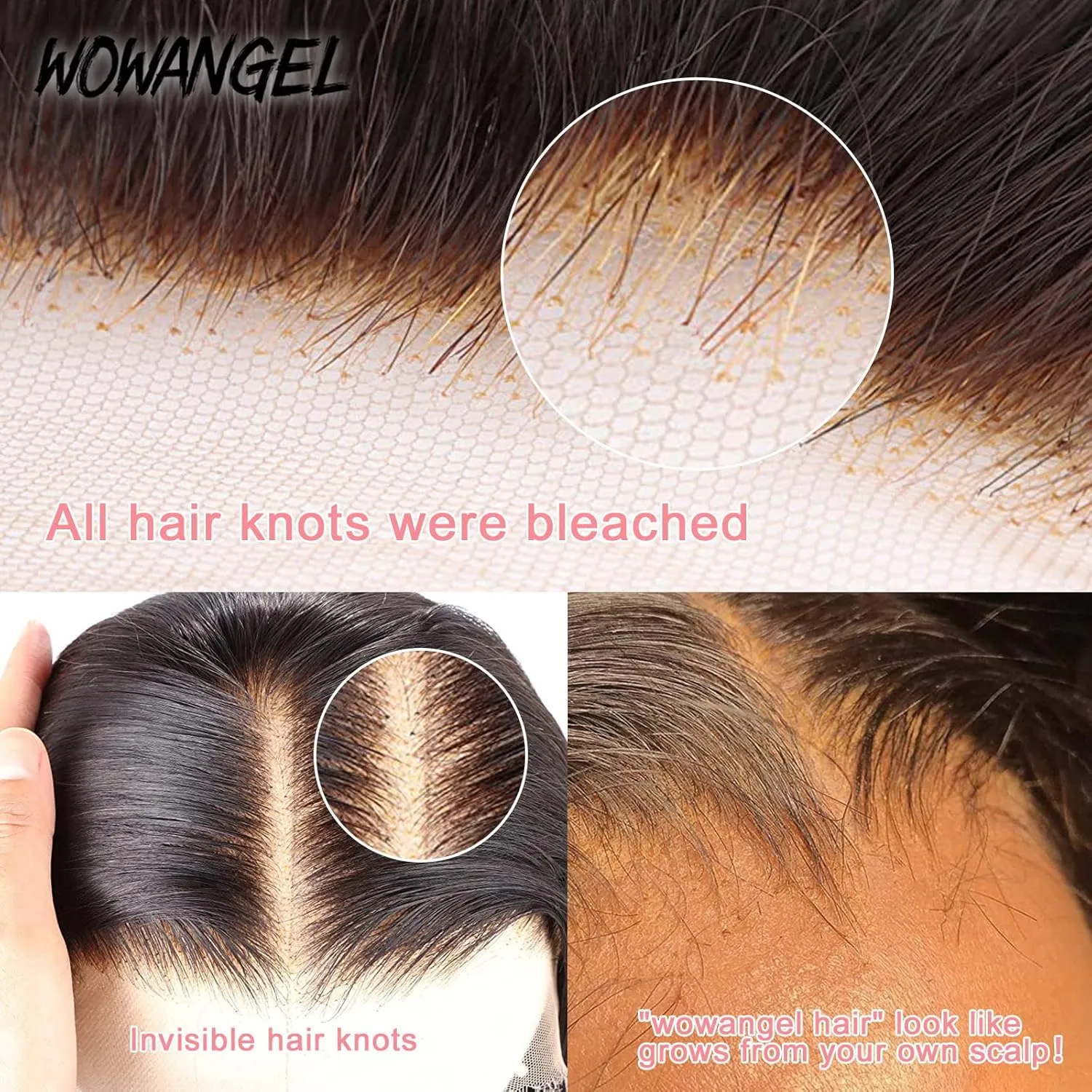 13x4 Ear to Ear SKINLIKE Real HD Lace Frontal Only, 0.1mm Ultra-thin HD Lace Natural Hairline with Bigger Pre Plucked Area Bleached Knots Invisible Clear HD Film Lace Frontal Straight 16 Inch