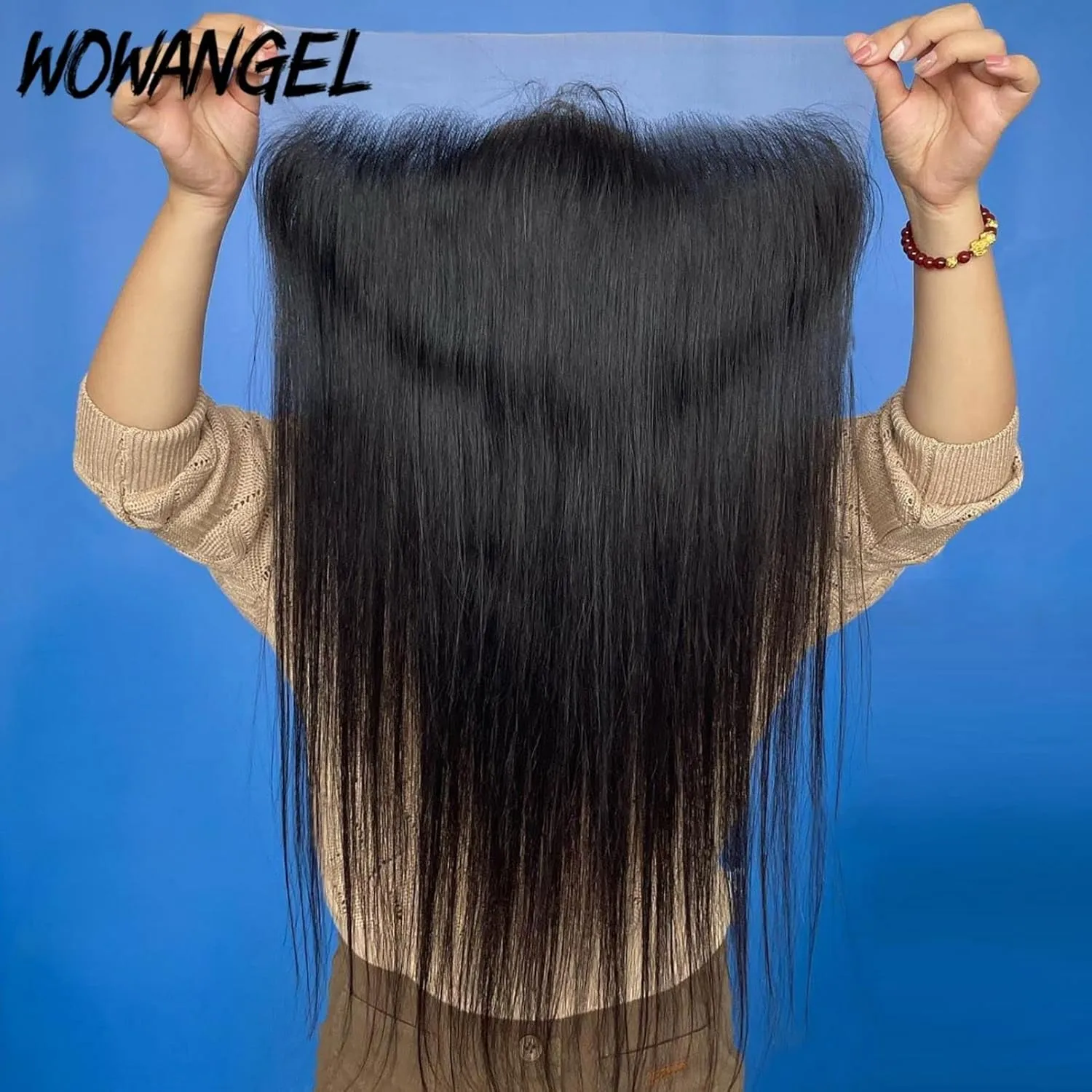 13x4 Ear to Ear SKINLIKE Real HD Lace Frontal Only, 0.1mm Ultra-thin HD Lace Natural Hairline with Bigger Pre Plucked Area Bleached Knots Invisible Clear HD Film Lace Frontal Straight 16 Inch