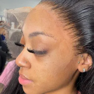 13x6 0.1mm SKINLIKE Real HD Lace Frontal Only, Crystal HD Lace Vivid Self-Growing Clean Pre-plucked Natural Hairline Silky Straight Remy Human Hair Invisible Film Lace Frontal 18 Inch