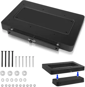 1854064 MKA-64 Quick Release Bracket, for Minn Kota Ulterra, Terrova, PowerDrive, PowerDrive V2, for Pontoon PowerDrive & Deckhand 40, Electric-Steer Trolling Motor Composite Release Bracket, Black