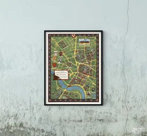 1959 Map of Harvard University and of Radcliffe College, Cambridge, Massachusetts | Size: 18x24