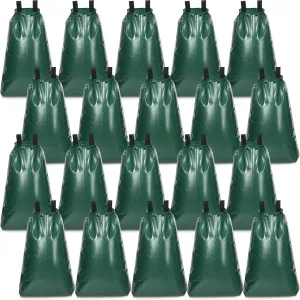 20 Pack Tree Watering Bags 20 Gallon PVC Slow Release Heavy Duty Tree Water Bag Bulk with Zipper and Handle Reusable Plant Drip Irrigation System for Irrigation, 5-8 Hours Releasing Time