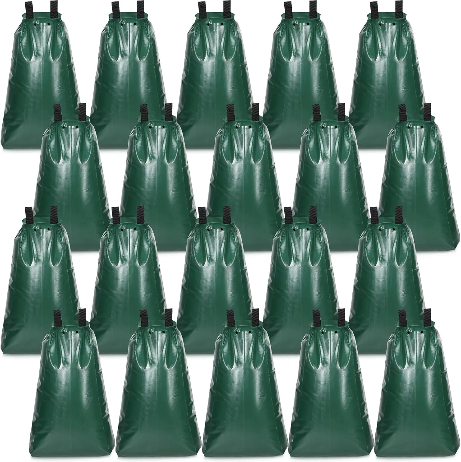20 Pack Tree Watering Bags 20 Gallon PVC Slow Release Heavy Duty Tree Water Bag Bulk with Zipper and Handle Reusable Plant Drip Irrigation System for Irrigation, 5-8 Hours Releasing Time