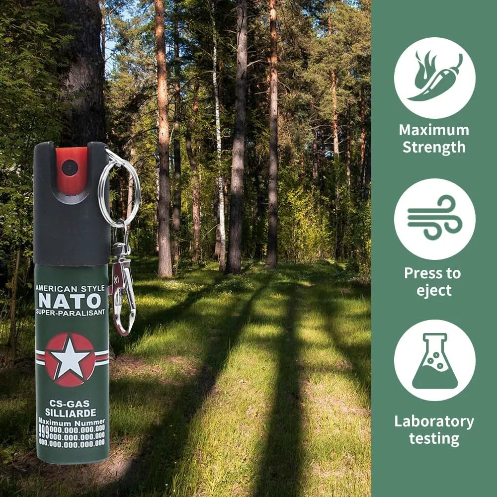 20ml Pepper Spray, Quick Release Keychain, Mini and Easy to Carry, Easy to use, Quick to use - Suitable for Walking, Jogging, Commuting, etc.