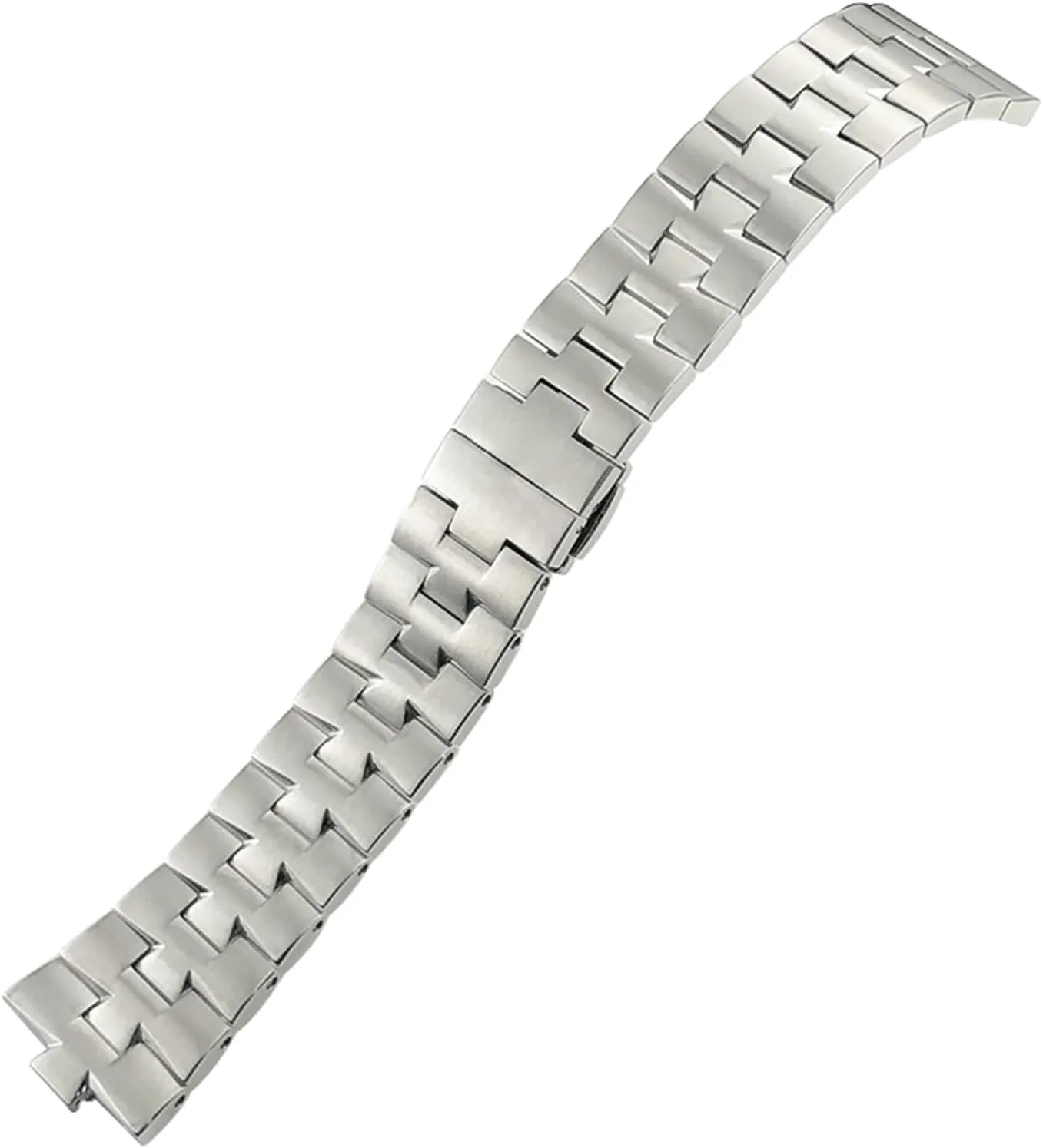 25-7mm Quick Release Solid Stainless Steel Convex Watchband For Vacheron Constantin Silver Watch Strap
