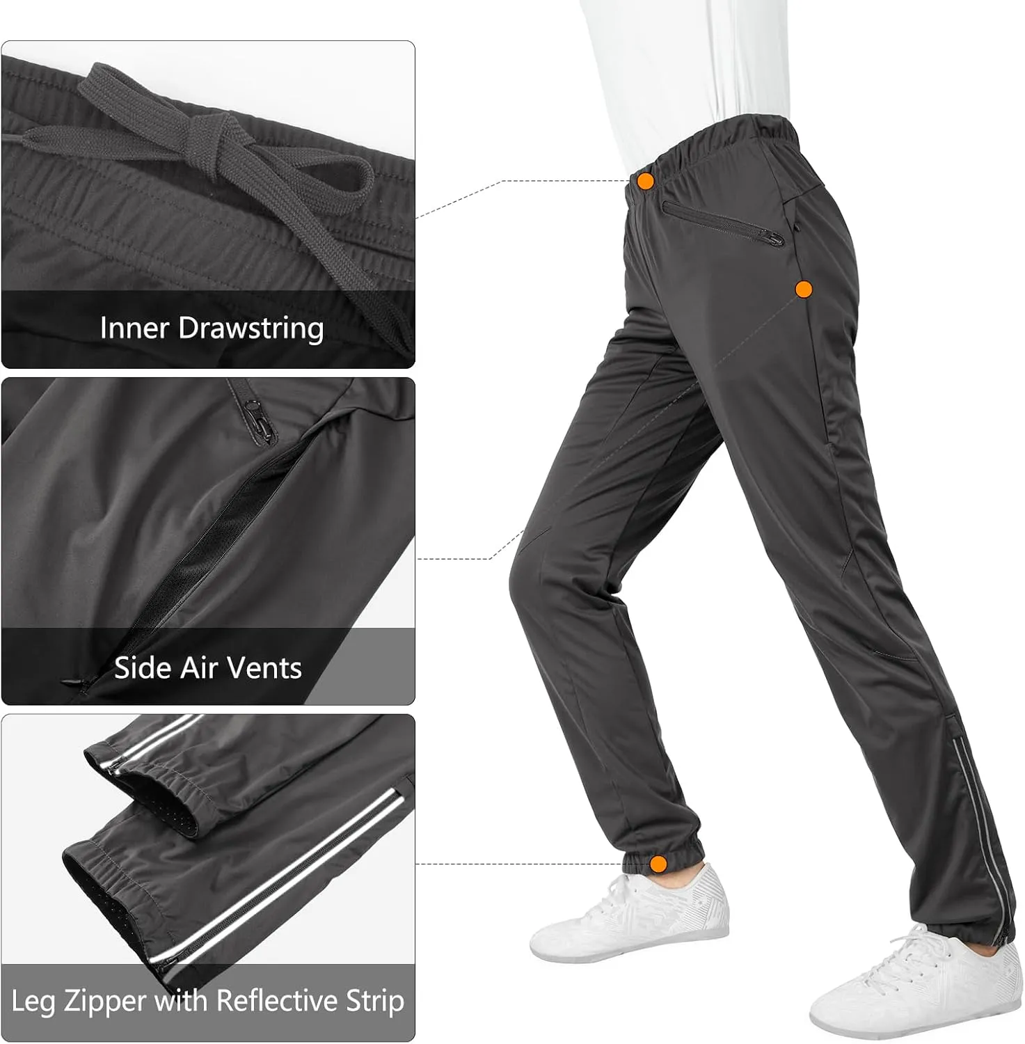33,000ft Women's Cycling Pants Mountain Bike Waterproof Windproof Breathable Athletic Sweatpants for Hiking Multi Sports