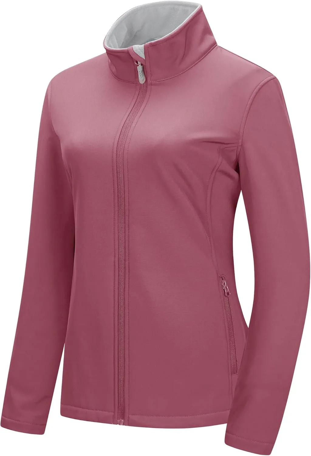 33,000ft Women's Lightweight Softshell Jacket Fleece Lined Windbreaker Waterproof Warm Jacket for Running Golf Hiking