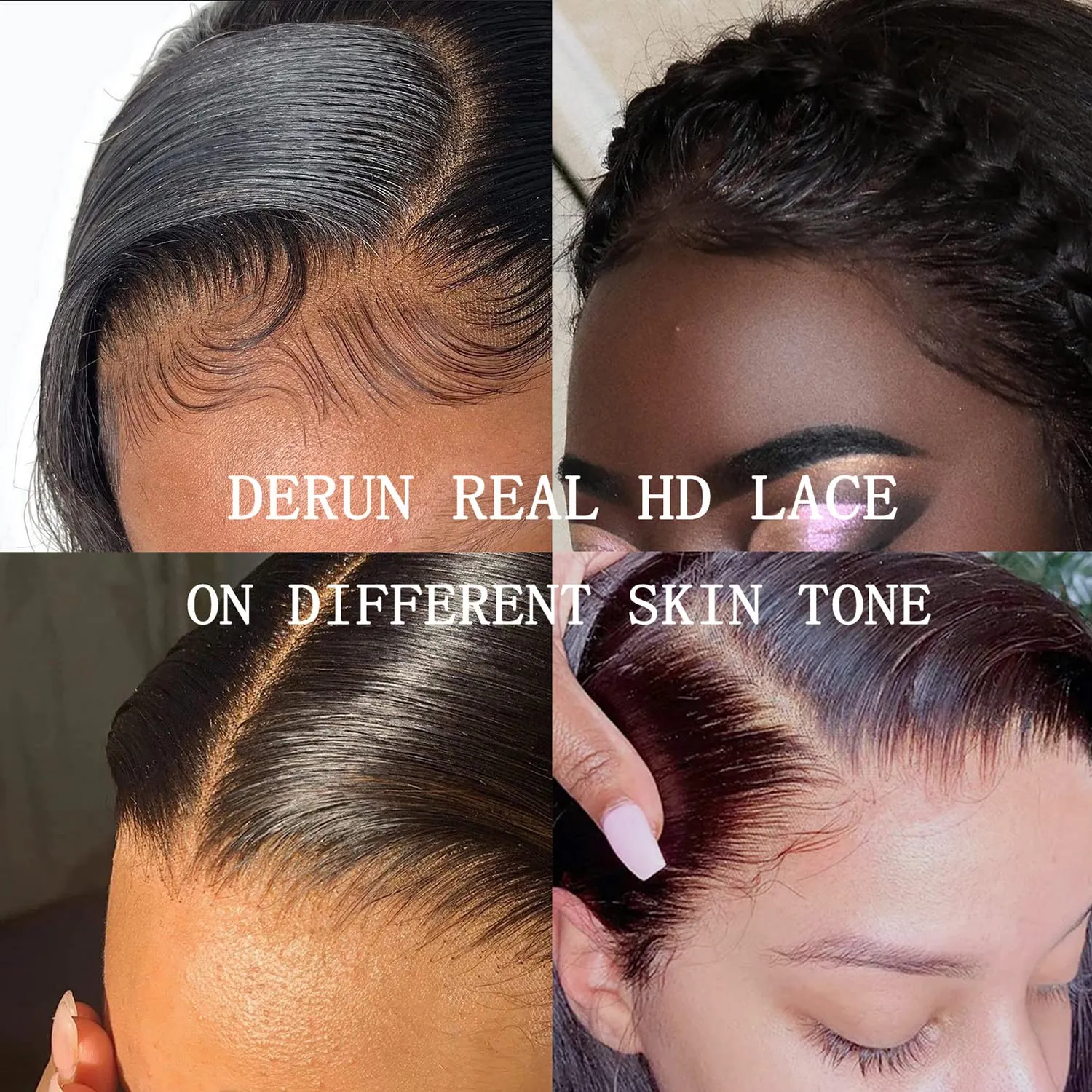 4X4 Real HD Lace Closure human hair