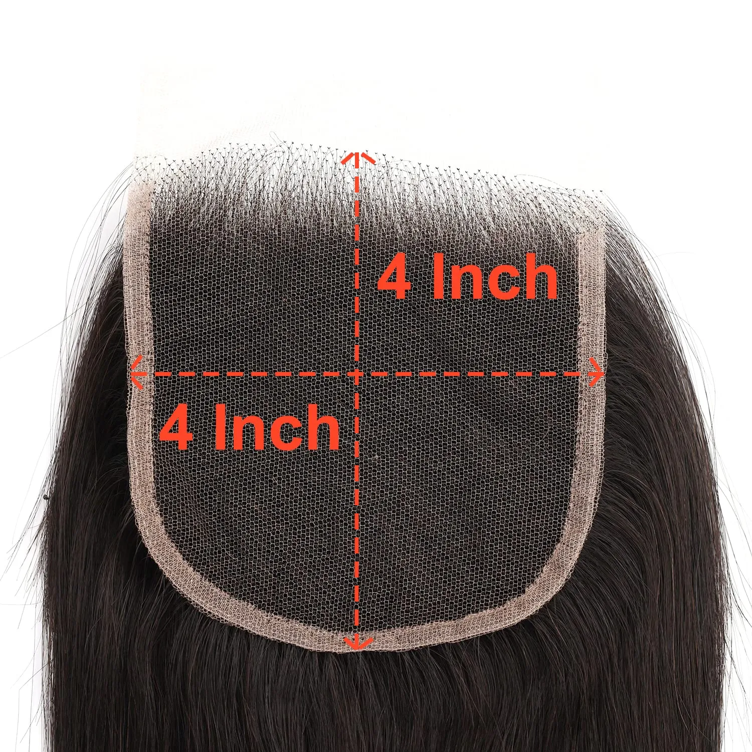 4X4 Real HD Lace Closure human hair