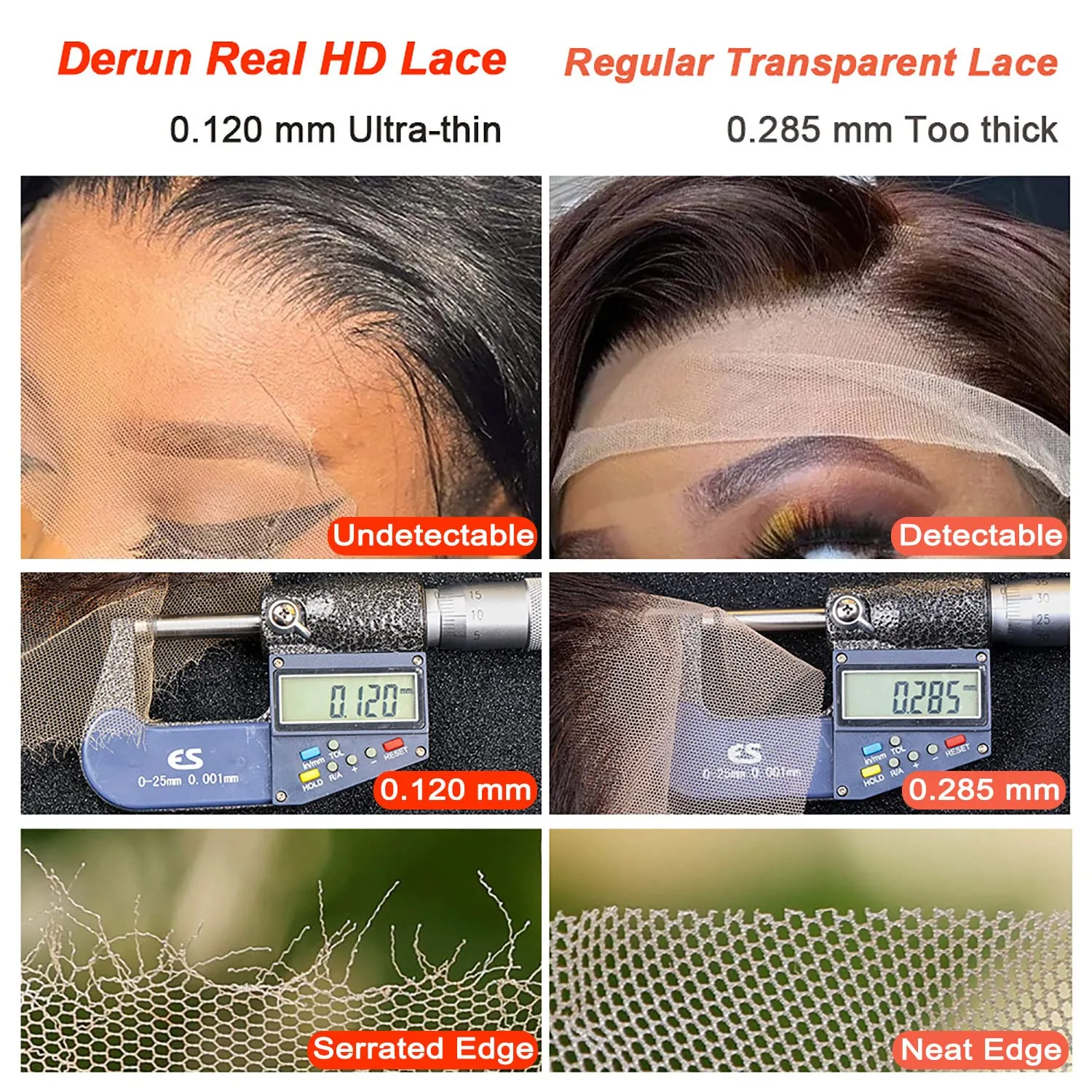 4X4 Real HD Lace Closure human hair