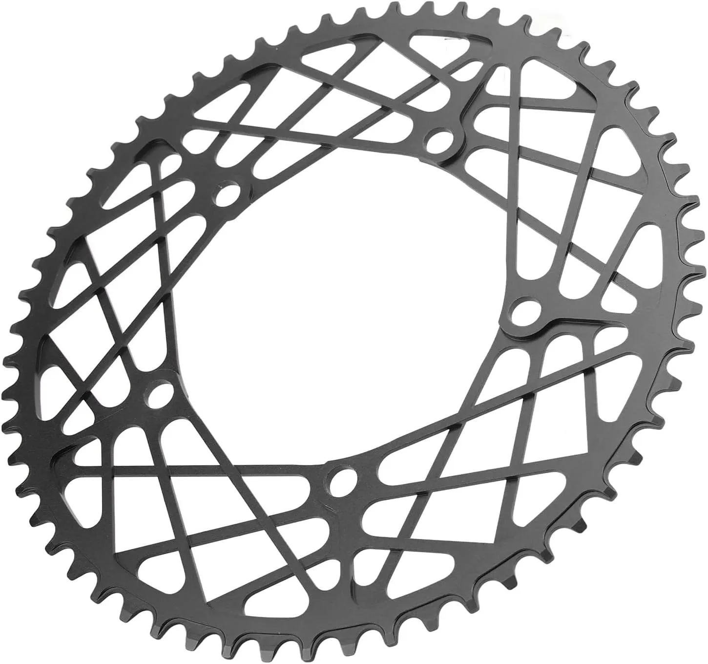 58T Folding Chain Wheel Crank Plate Hollow Anodized Aluminium Alloy, Lightweight, for Cycling Lovers, with CNC Accurate Processing, Bright Colors, One Piece