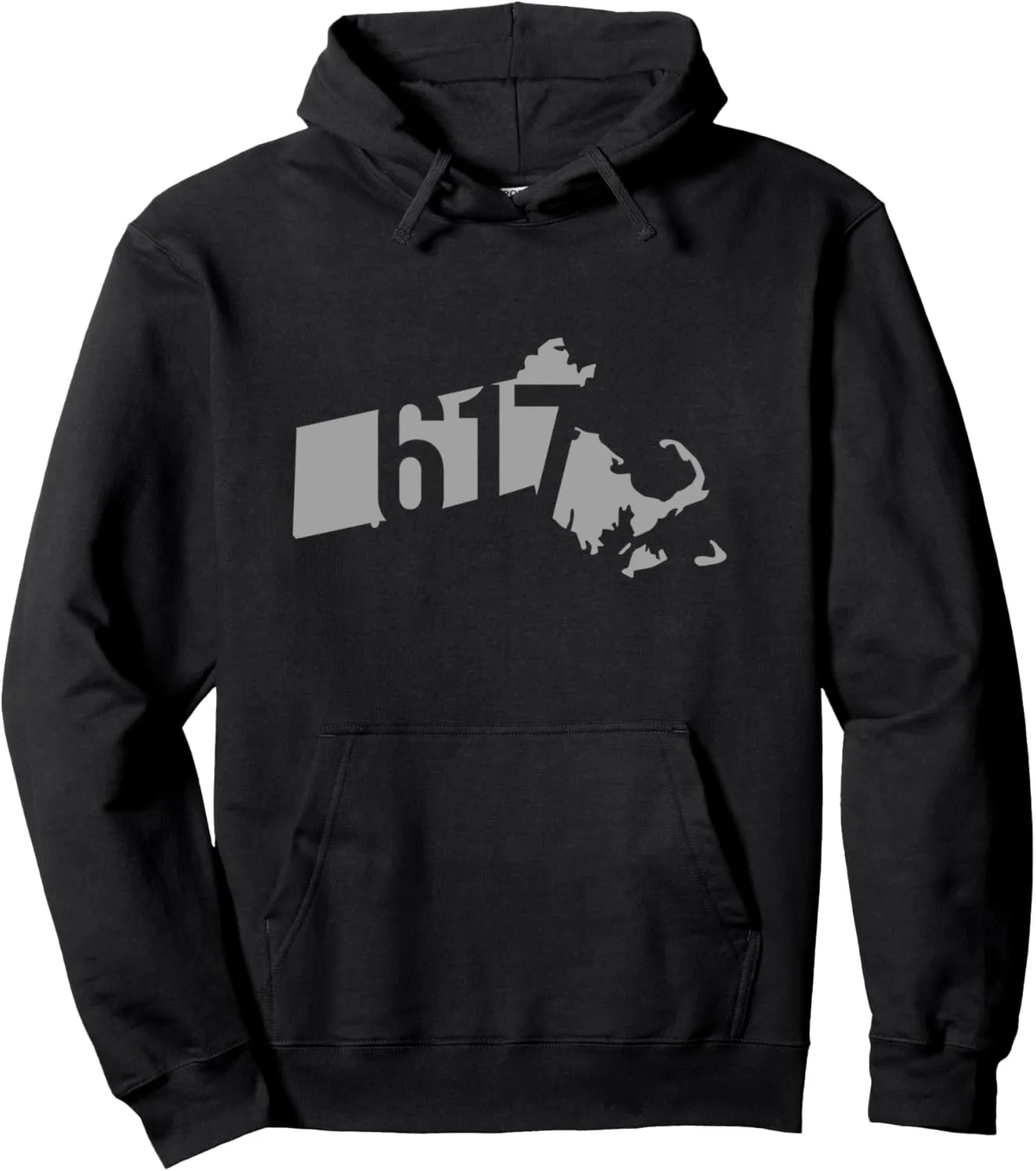 617 Area Code, Boston, Cambridge, Brookline, Massachusetts Pullover Hoodie