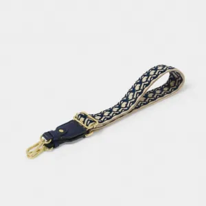 Abstract Canvas Strap In Midnight Blue