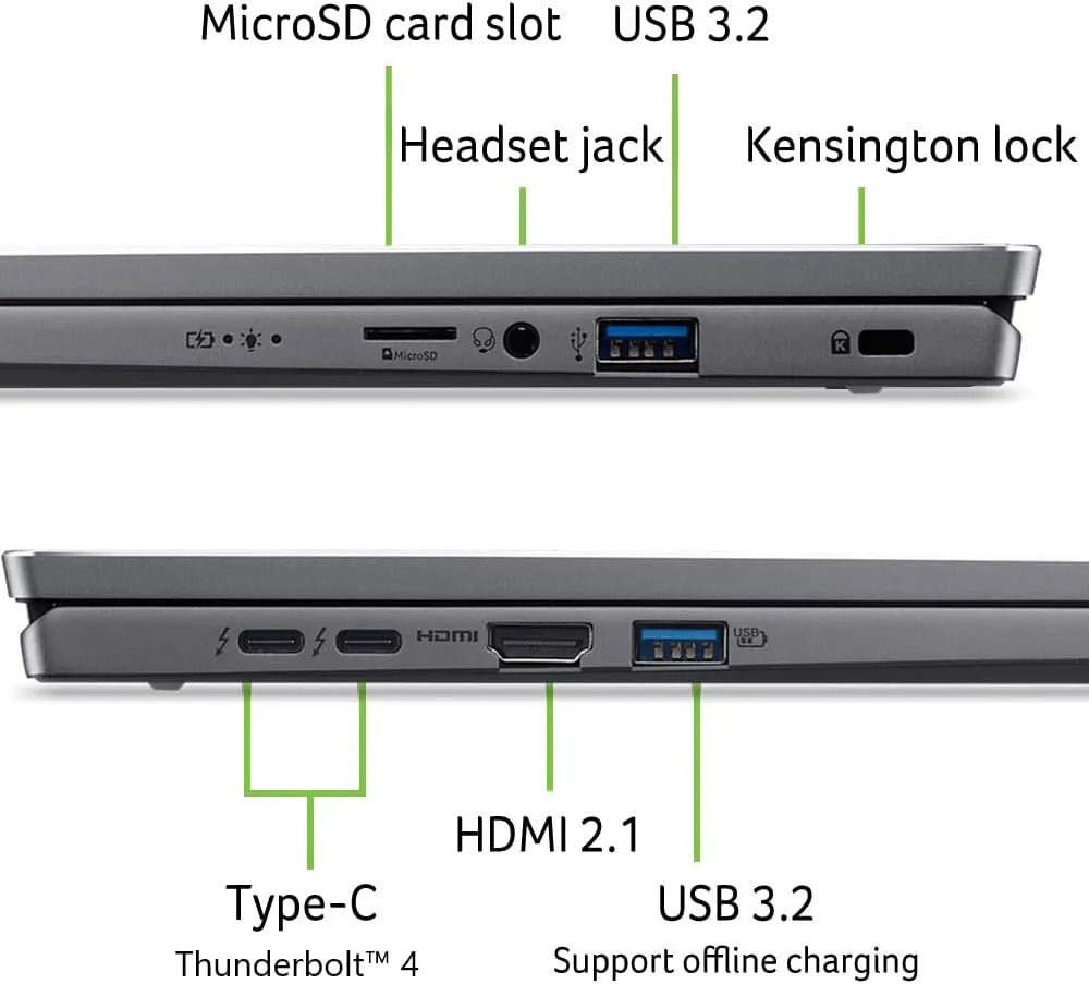 Acer Swift Go 16 Intel Evo Edition Laptop | 16" 1920 x 1200 Touch Display | Unlock AI Experiences | Intel Core Ultra 9 Processor 185H | Intel ARC | 16GB LPDDR5X | 1TB SSD | Wi-Fi 7 | SFG16-72T-95Z6