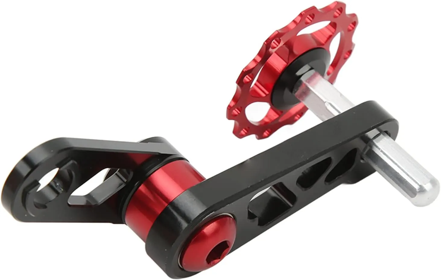 Acouto Folding Bike Chain Stabilizer Oval Tooth Plate Modified Chain Presser Chain Puller Rear Derailleur Chain Ingl ConverterSingl Chain Tensioner Aluminum Oy Folding Bike Chain Stabi