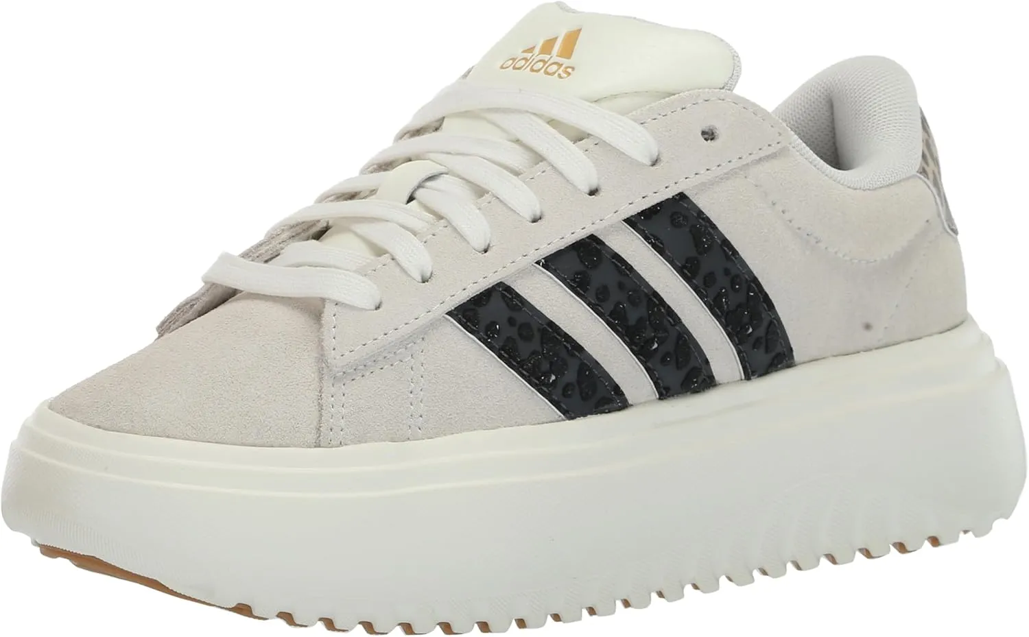 adidas Women's Grand Court Platform Suede Sneaker