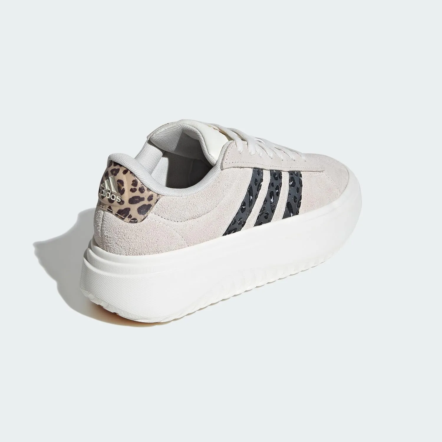 adidas Women's Grand Court Platform Suede Sneaker