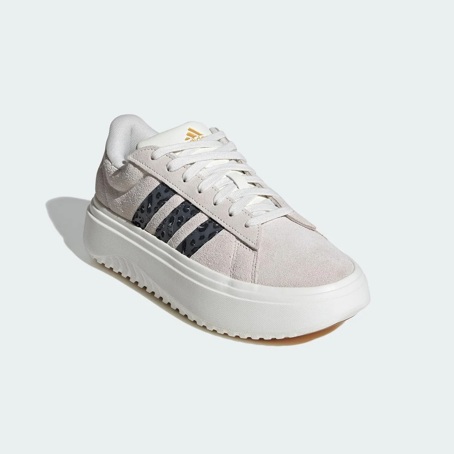 adidas Women's Grand Court Platform Suede Sneaker
