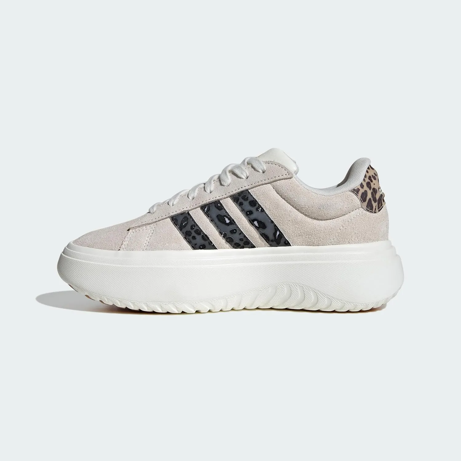 adidas Women's Grand Court Platform Suede Sneaker