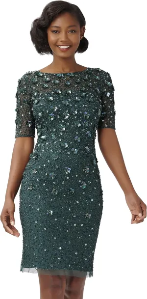 Adrianna Papell Women's Beaded Cocktail Dress