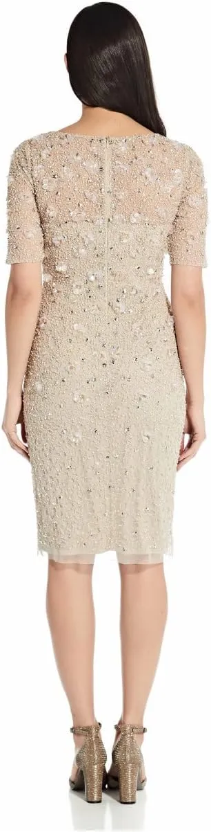 Adrianna Papell Women's Beaded Cocktail Dress
