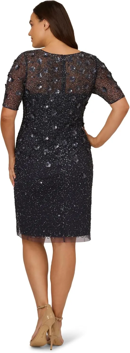 Adrianna Papell Women's Beaded Cocktail Dress