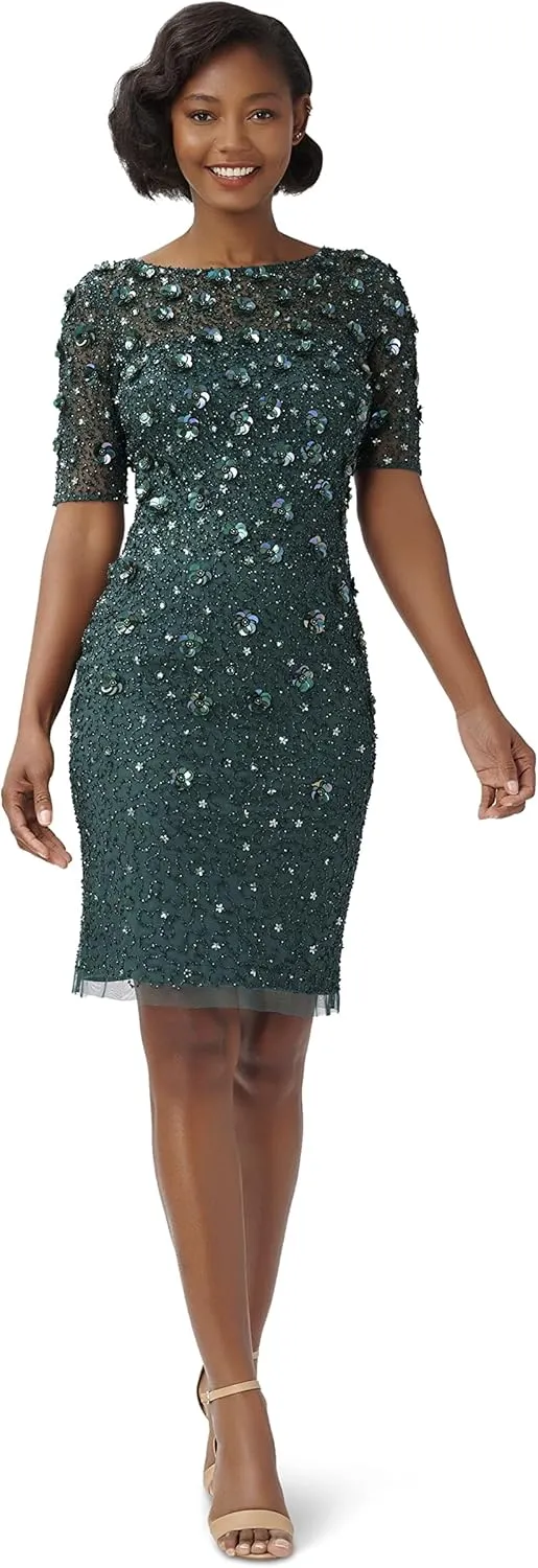 Adrianna Papell Women's Beaded Cocktail Dress