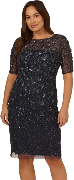 Adrianna Papell Women's Beaded Cocktail Dress