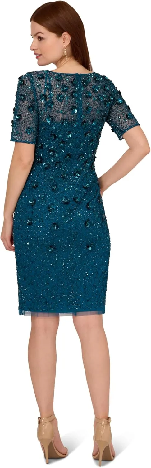Adrianna Papell Women's Beaded Cocktail Dress