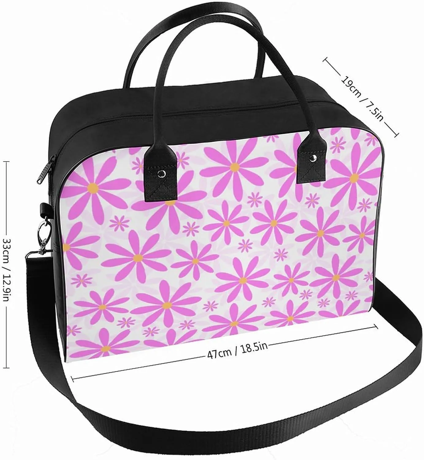 Adult Casual Nylon Gingerbread House Retro Handbag for Journey 13" X 19" X 8"