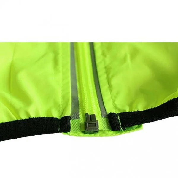 Adult Cycling Windproof Waterproof Sleeveless Jersey Fluorescent Green L