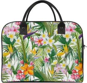 Adult High-capacity Nylon Eiffel Rose Trendy Handbag for Traveling 13" X 19" X 8"