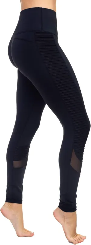 AEKO Yoga Power Flex Fit Running Pants Workout Leggings 4 Way Stretch for Women