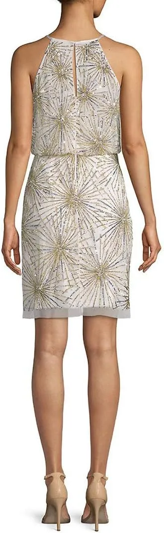 Aidan Mattox Women's Sleeveless Beaded Blouson