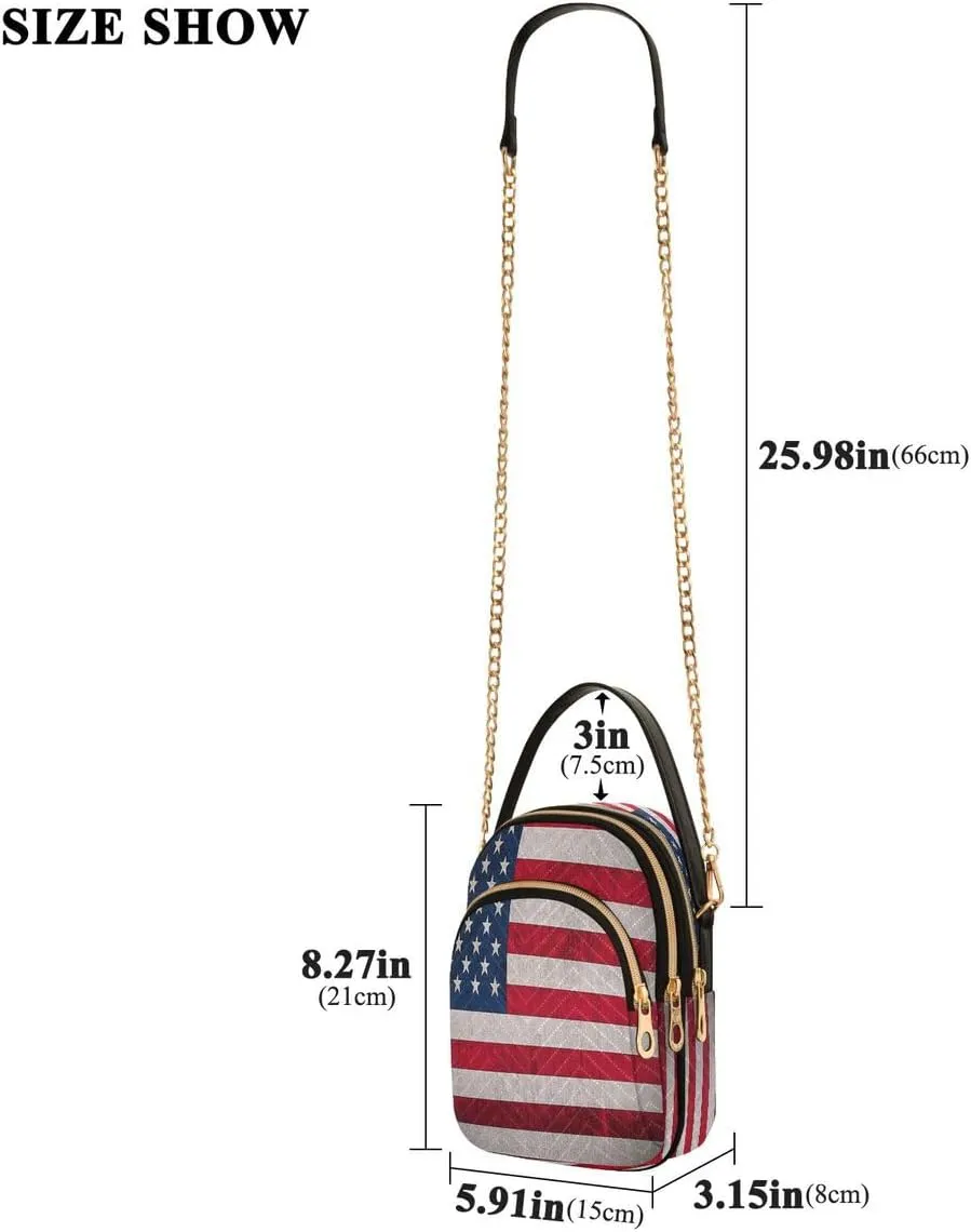 ALAZA Crossbody Bag Small Shoulder Handbags Leather Purse for Women