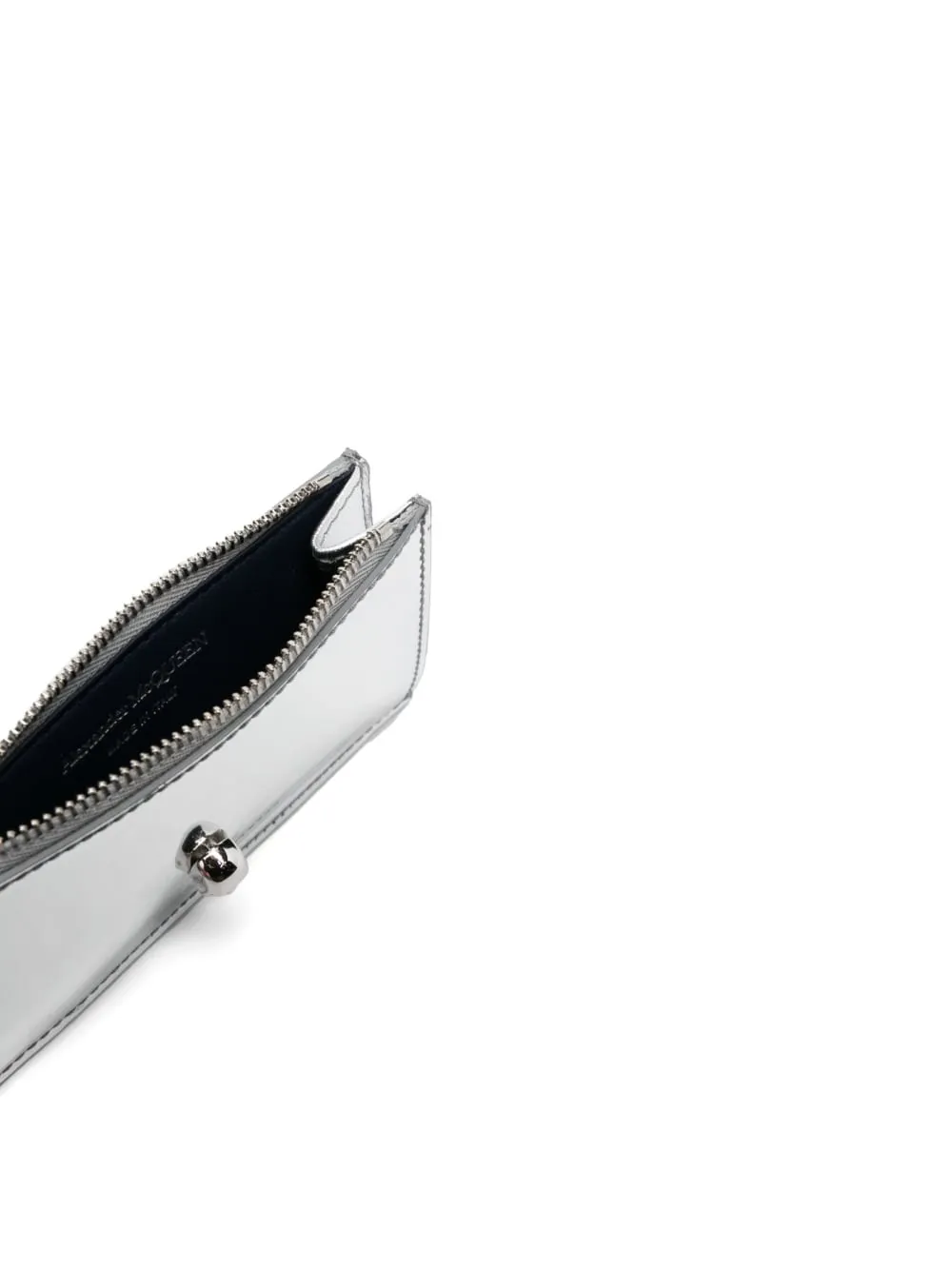 Alexander Mc Queen Skull Metallic Leather Wallet