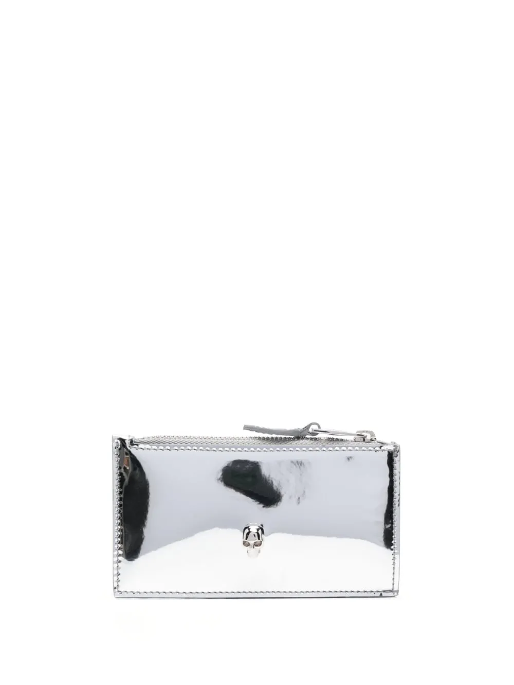Alexander Mc Queen Skull Metallic Leather Wallet