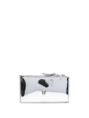 Alexander Mc Queen Skull Metallic Leather Wallet
