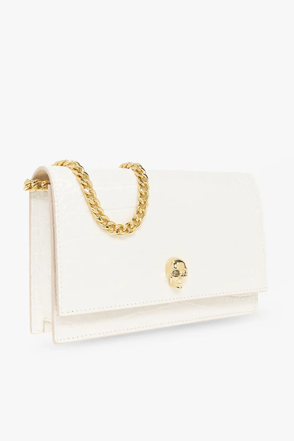 Alexander McQueen ‘Skull Small’ clutch in WHITE - UNI