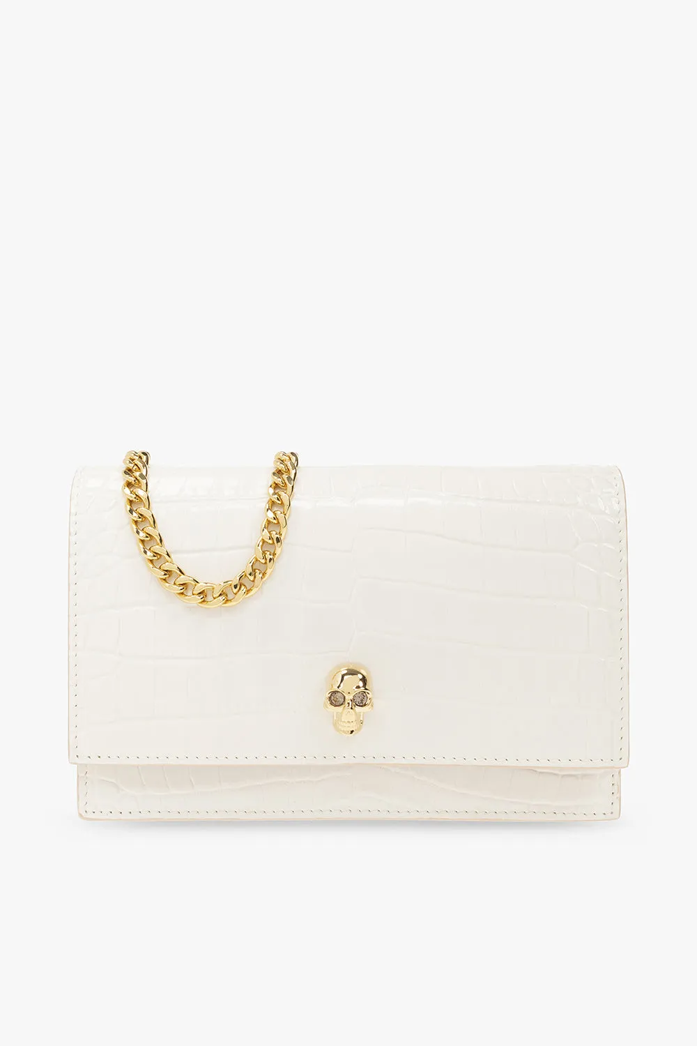 Alexander McQueen ‘Skull Small’ clutch in WHITE - UNI