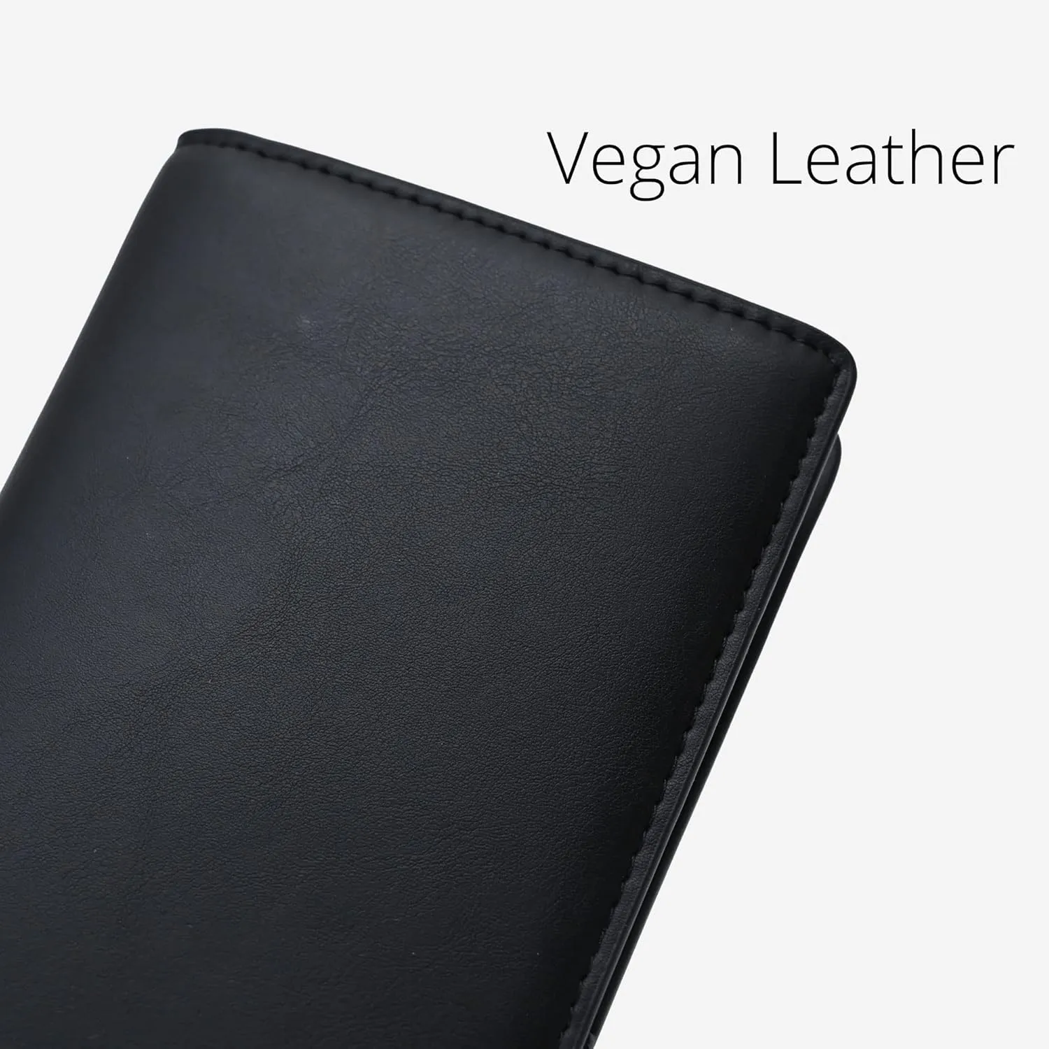 Alldaily Ultra Slim Thin Women Wallet RFID Blocking Credit Card Holder Bifold Long Ladies Billfold (Black)
