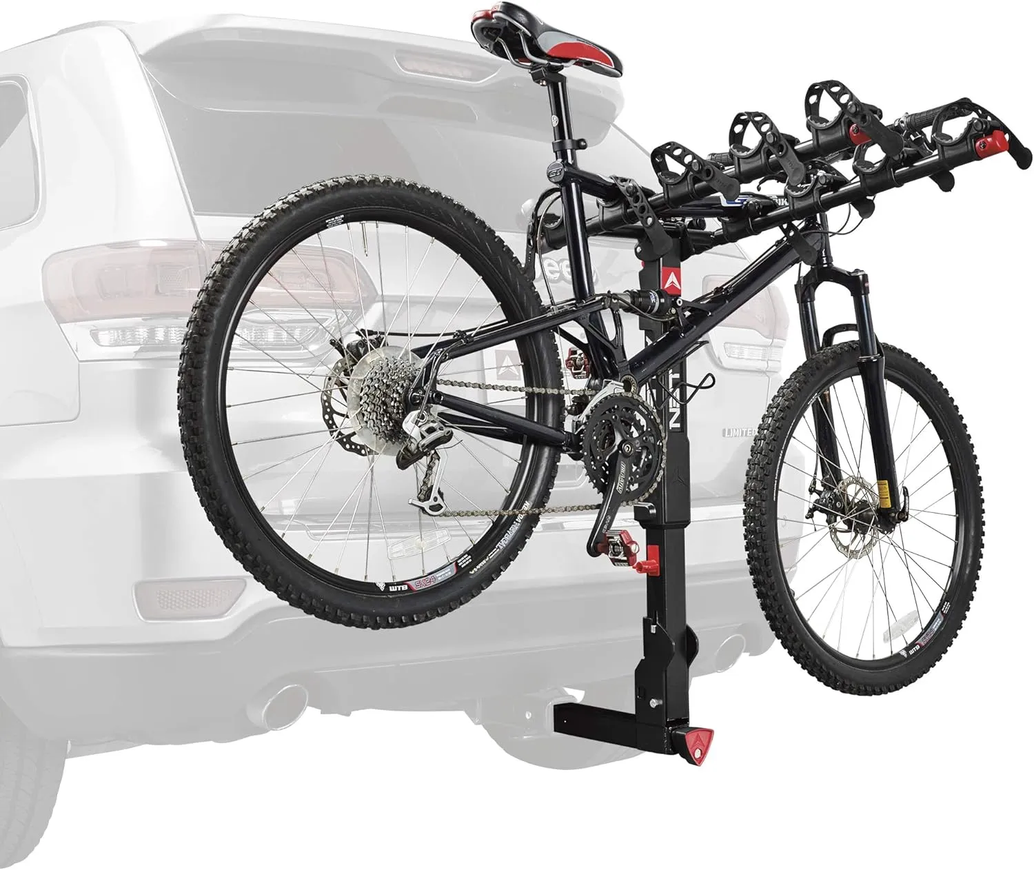 Allen Sports Premier Locking Quick Release 4-Bike Carrier for 2 in. Hitch, Black